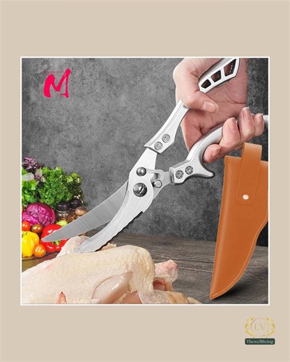✂️✨ Ready to unleash your inner chef? The Scissors Chicken Bone Kitchen Shears are here to transform your cooking game! 🐔🔪 Crafted with 4Cr stainless steel, these bad boys cut through chicken bones, fish, and duck like a breeze. Whether you're scaling fish or whipping up a family feast, you'll feel empowered in the kitchen with tools that are sleek and reliable. Say goodbye to struggles and hello to stress-free meal prep! 🌟🍽️ Grab yours for just $18.99 and make cooking effortless — supplies 