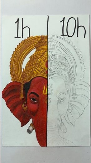 Ganesh Chaturthi Special drawing 😍🔥 Ganpati Bappa drawing ✨ #shorts #art #ganesh #ganeshchaturthi