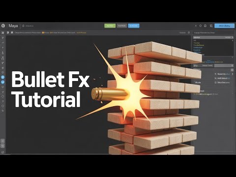 Maya Fx Tutorial : Bullet - Active Passive Rigid Body | Step By step 2023 |Maya Dynamic Ka Use Kare