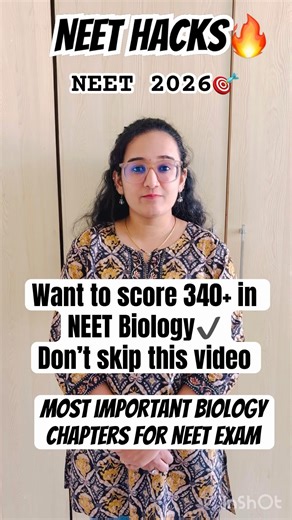 Score 340+ in NEET Biology 🚀 | Most Important Chapters Strategy #neet #neet2026 #neetexam #neetbio