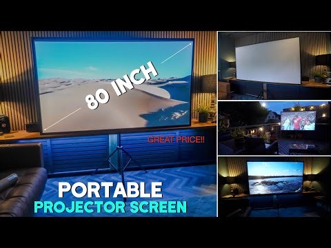 Brilliant Affordable Portable Fibreglass Projector Screen is Great Value