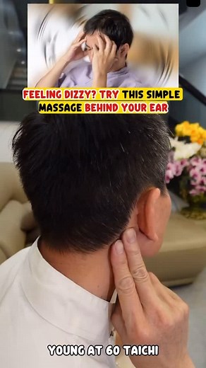 7.3K views · 188 reactions | ✨ An instant relief trick behind your ear! If you feel dizzy or heavy-headed, massage this spot for 3–5 minutes — left side first, then right.  Save this & use it anytime you need quick relief. #usa #acupressure #wellnesstips #headrelief #selfcare | Holistictaichihealing | Facebook