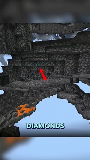 X RAY vision in Minecraft bedrock edition ||#minecraft #shorts