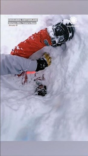 Skier Rescues Man Buried Under Snow!