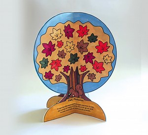 Four Seasons Tree Craft Printable | 3D Standing Paper Model for Kids | Science Learning Activity, Coloring Pages | Seasonal STEM Art Project - Etsy