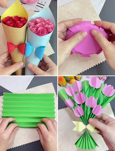 8.6K views · 60 reactions | Easy DIY Paper Flower Bouquet Craft Tutorial | Kids Planet | Facebook