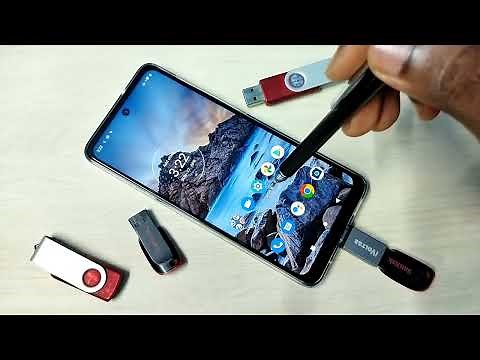 How to use USB OTG on Motorola Moto Edge 20 | Connect Pen Drive Transfer Images, Video, Music