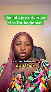Remote job interview tips for beginners #interviewtips #remotejobtips #virtualassistanttips