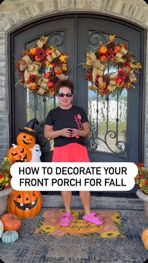 20 reactions |  Decorating your front porch for fall? Add a statement piece like a topiary or stacked pumpkins, layer in autumn florals, and welcome guests with cozy charm. This is your home’s first impression—make it magical! ✨ Need help? The Elegant Community shows you how to decorate with confidence, one beautiful layer at a time.  #FallPorchDecor #FrontPorchStyling #ElegantFallDecor #AutumnEntryway #HomeDecorTips | Elegant Living | Facebook