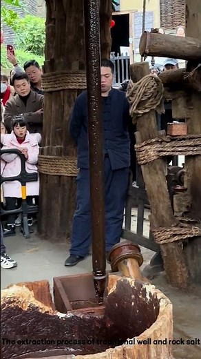 The extraction process of traditional well and rock salt