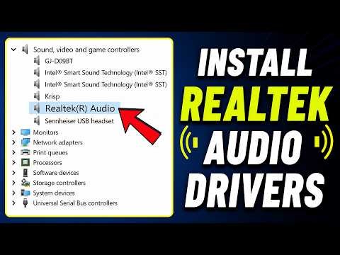How to Install Realtek Audio Driver on Windows 11/10 (LATEST) | Step-by-Step Guide
