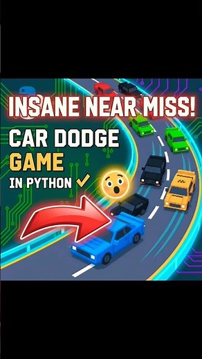 🚘Car Racing Game made in Python using Pygame 😱🚀