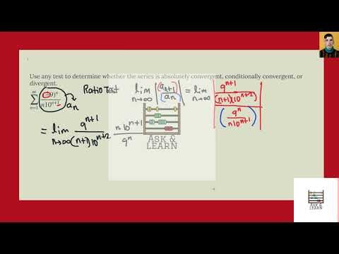 Use any test to determine whether the series is absolutely convergent, conditionally convergent, or
