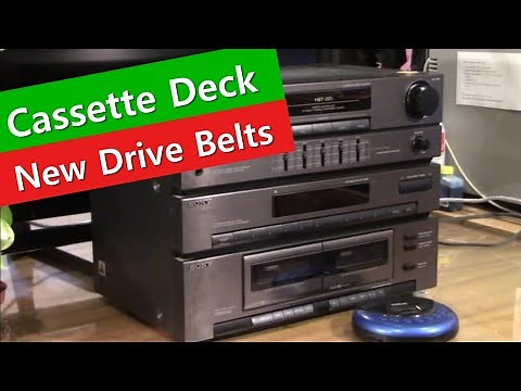 How to Rehab a Cassette Deck with New Drive Belts - SONY HST-221