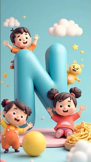 Learn the Letter N with Nest, Nose, Numbers & More #phonicssong #toddlerlearning #shortsforkids