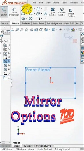 This SOLIDWORKS Mirror Trick Saves Hours #3ddesign #tutorial