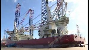 41K views · 486 reactions | One of the biggest ships of its type has moored at Great Yarmouth - it weighs 22,000 tonnes and is used to build windfarms. | BBC Norfolk | Facebook