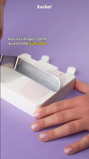 3-Zutaten Eis am Stiel mit Magerquark | REZEPT OHNE ZUCKERZUSATZ | Xucker statt Zucker