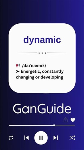 C1 English Word: DYNAMIC | Meaning & Pronunciation