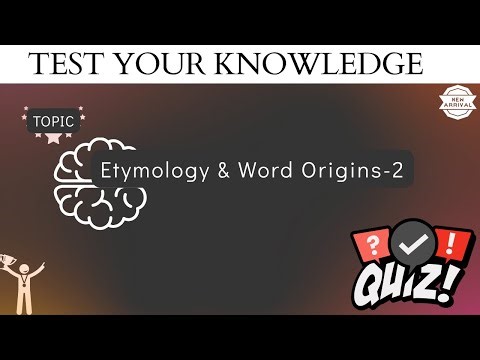 Word Origins Quiz: Where Did That Word Come From? 📖-Part-2