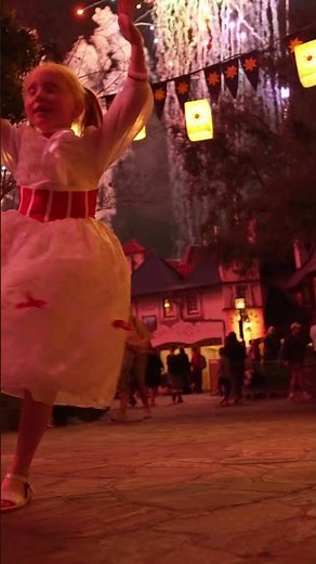 Mary Poppins Dances to Happily Ever After Fireworks Show at Disney's Magic Kingdom #shorts