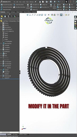 SolidWorks | Configure in Toolbox, Modify in Part