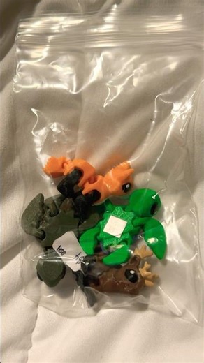 3d printed creatures ❤️😊❤️ #shorts #cute #animals