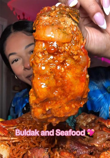 Buldak and Seafood: Lobster Claw, Shrimp & Sausage Bites