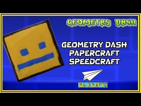 Geometry Dash Papercraft Speedcraft #geometrydash #papercraft