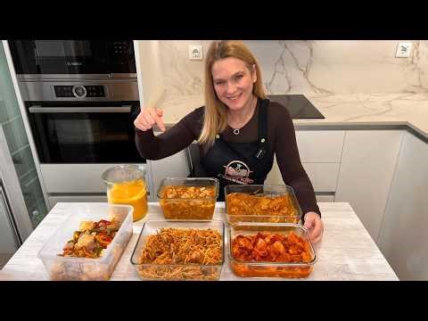 😀 BATCH COOKING 👩‍🍳 , WEEKLY MENU 2 🍲🍛🍜, I'll teach you how to prepare several homemade recipes a...