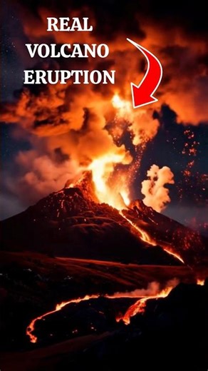 🌋 Realistic Volcano Eruption – Massive Lava Explosion in 4K 🔥