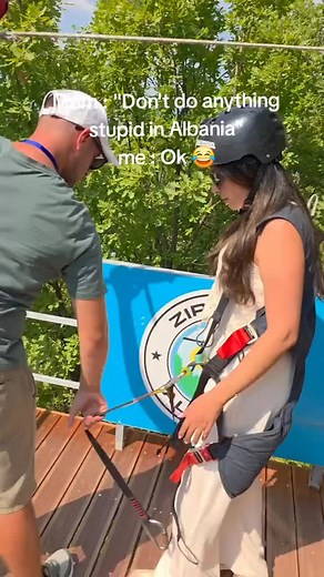 Zip line in Tirana, Albania🤗 Credits: @yousra.elidrissiy The copyright of this post doesn’t belong to @thingstodointirana, it is edited and shared for purpose of awareness, the page doesn’t make any money out of these contents and if the content OWNER (visual/audio) of this post has any issue, we request you to directly message to this page, thus we sort out the outcome. | Thingstodointirana