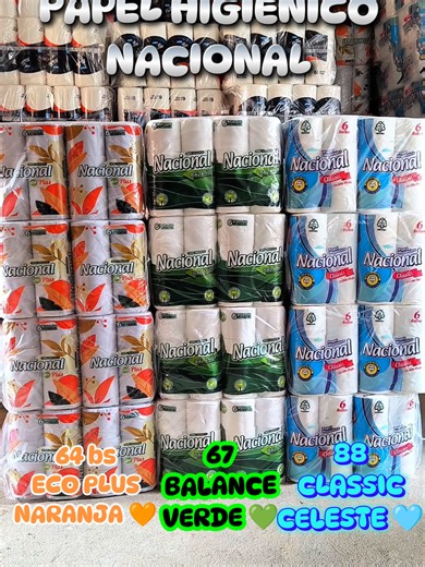 🧻 ¡Tu papel higiénico Nacional ya llegó! 🌿 Eco Plus – 64 Bs (ahorro que se siente) ⚖️ Balance – 67 Bs (calidad y precio juntos) 💎 Classic – 88 Bs (suavidad y resistencia) 📲 Escríbenos al WhatsApp y elige tu favorito ⚔️ Distribuidora Espada — Calidad que se nota, precios que te convienen. #Papel #santacruzdelasierra🇳🇬 #bolivia🇧🇴 #videoviralitiktok #nacional
