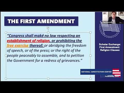 Scholar Exchange: First Amendment: Religion Clauses (Middle School Level)