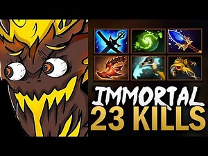 Shadow Fiend Gameplay with 23 Kills and Scythes - Road to Dota 2 7.40