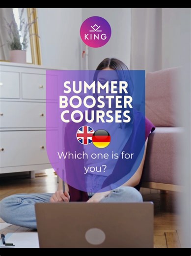 Want to boost your 🇬🇧 or 🇩🇪 this summer? You can, with our 1:1 Summer Booster Courses! 4 weeks | 3x a week | 30-min individual classes | €50 total Flexible schedule. Online. Super effective. Choose your booster (or mix them!) ⬇️ 📌Speak UP – Boost fluency & confidence • 12 everyday themes • Topic-related vocabulary • Real-life speaking practice 📌Grammar UP – Master English tenses & tricky grammar • Clear explanations practice • Common mistakes fixed • Practical grammar use 📌Word UP – Sound
