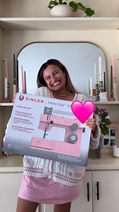 Our community spoke, and we listened, the Pink SINGER® Heavy Duty 4411 is back just in time for the holidays! Watch brand ambassador Alissah (@alissahthreads) unbox her new machine. This machine is bold, powerful, and gift-ready. Get yours today. | Singer Sewing