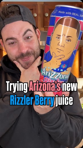 snachwithzach on Instagram: "Arizona’s new Rizzler Berry drink collab with the one and only The Rizzler and we’re trying it out! This thing started off as an April Fool’s Joke this year called Rizzberry but enough people asked for it to be real that it’s officially a real product that you can buy. It’s available online but some reports have stated that it is also appearing in retail stores as well. Will you be getting your hands on some of Arizona and The Rizzler’s Rizzler Berry sparkling fruit 