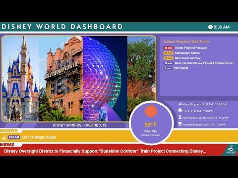 Disney World Dashboard - Disney Cams, Park Info, News & More