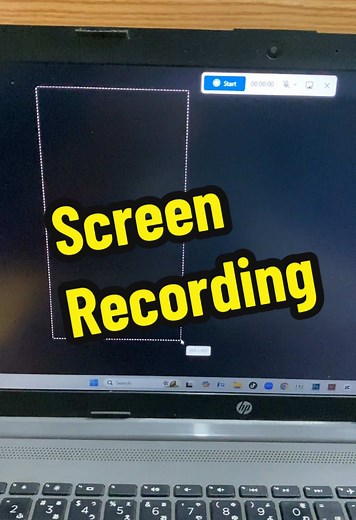 Screen recording in laptop