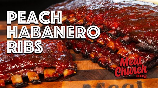 Smoke bold peach habanero ribs for sweet spicy flavor