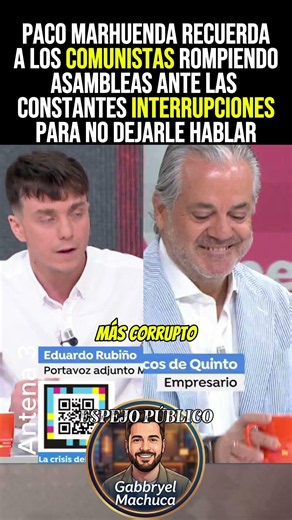 LA RESPUESTA DE MARHUENDA A LAS CONSTANTES INTERRUPCIONES DE EDUARDO RUBIÑO