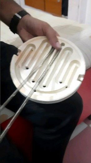 Heater Plate and Coil Spring Fitting #heater #electricalequipment #electric #heater