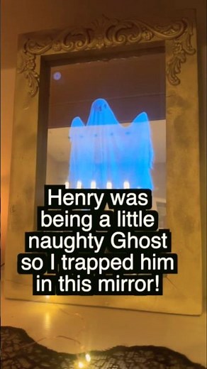 Trap a Ghost in a Mirror! Pottery Barn Martha Stewart Ghost Mirror DIY