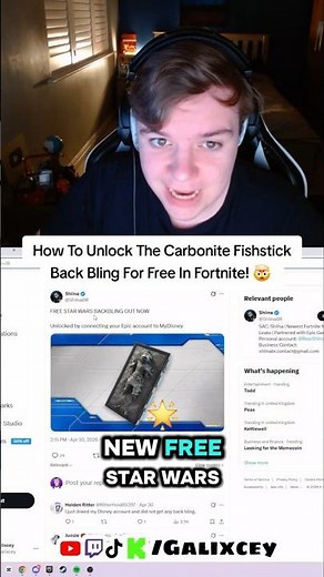 How To Unlock The Carbonite Fishstick Back Bling For Free In Fortnite! 🤯