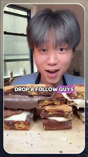 (👇recipe) Low Calorie High Protein Brownie + Cookie Ice Cream Sandwich 🗣️🗣️ Are you FOLLOWING