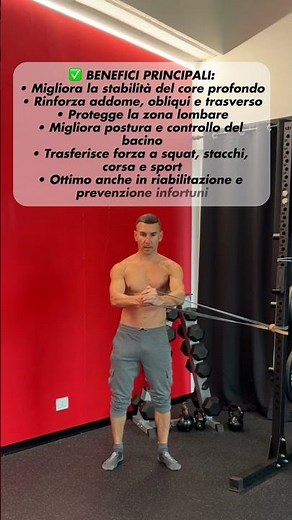 Pallof Press with Elastic Band Strength and Stability