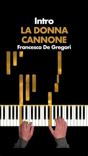 THE CANNON WOMAN - De Gregori: Learn the Intro in 30 Seconds! Easy Piano Tutorial