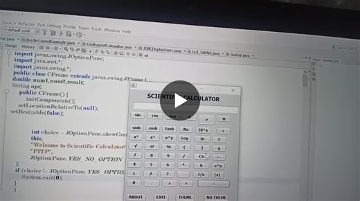 🚀 Proud to share my Final Project of PITP – Java Development 🎓 I developed a Scientific Calculator using Java Swing GUI, applying core OOP concepts, interfaces, and event handling. This project… | Noor Memon