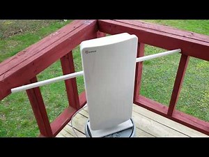 ANTOP AT-400BV ANTENNA indoor/outdoor HDTV FLAT PANEL AMPLIFIED TV ANTENNA REVIEW